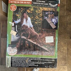 Supertrax Extra Wide Carpeted Pet Ramp